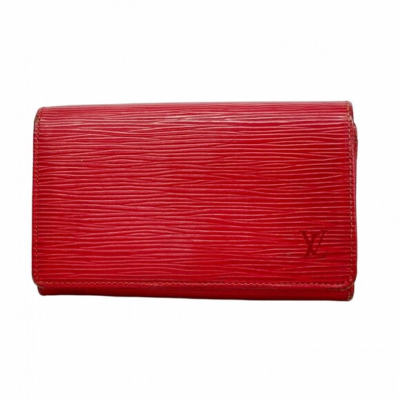 Louis Vuitton Epi Wallet Porte Monnaie-Vieux Tresor M63507 Castilian Red for ...